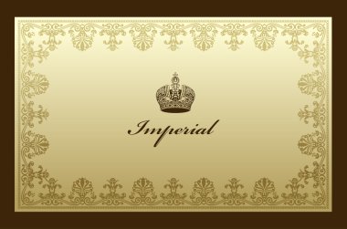 Imperial ornament old frame decorative vintage - abstract backgr clipart