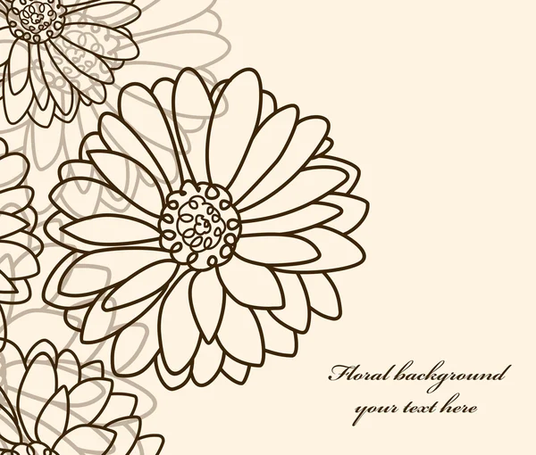 Fond floral camomille — Image vectorielle