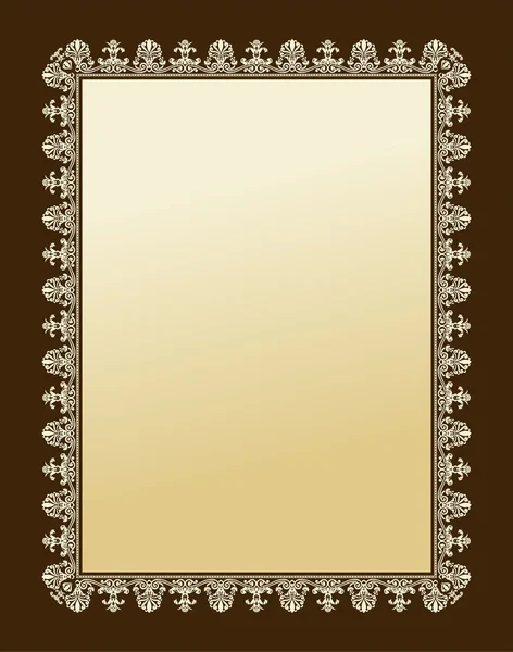 Imperiální ornament rámeček dekorativní vinobraní - pozadí — Stockový vektor