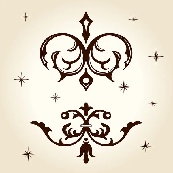 Retro Ornament Calligraph Vector Illustration — Stock Vector