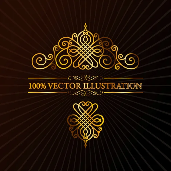 Retro ornament calligraphic vector elements Royalty Free Stock Vectors