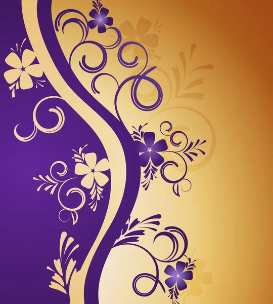 Fond floral décoratif — Image vectorielle