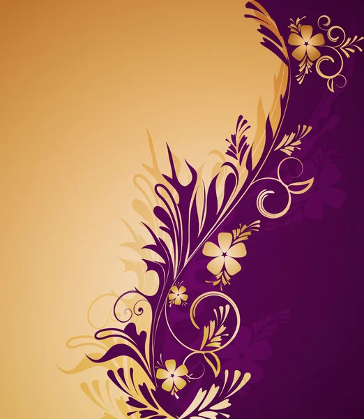 装飾的な花の背景 — ストックベクタ