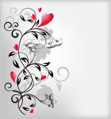 Valentine`s Day card clipart