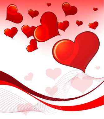 Valentine`s Day card clipart