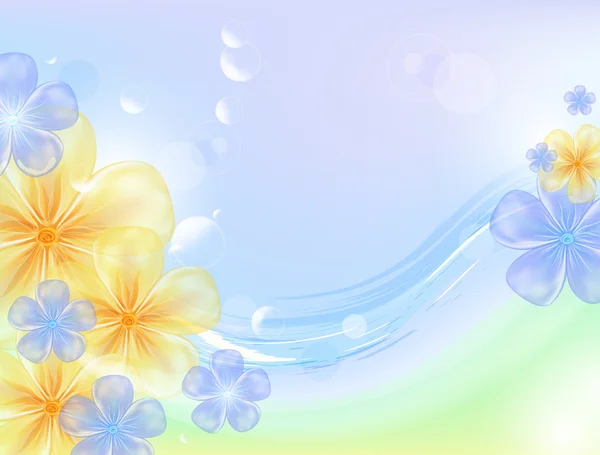 Fond floral lumineux, format eps 10 — Image vectorielle