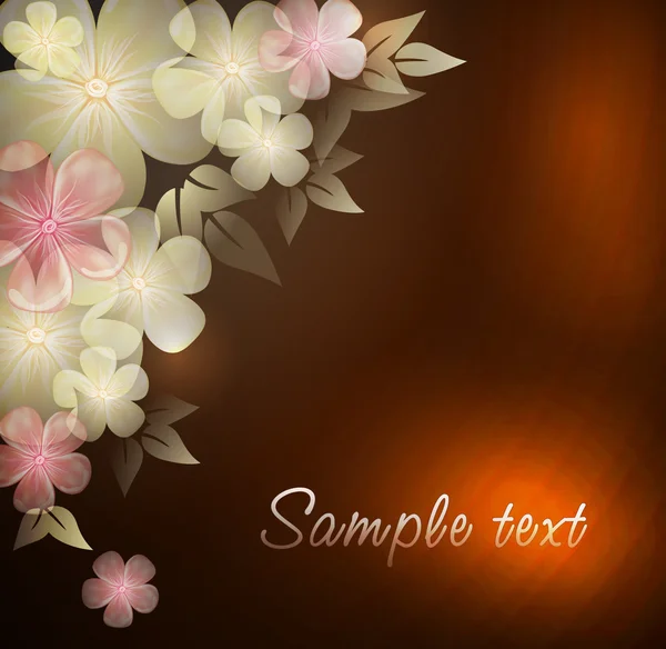 Κομψά floral φόντο, eps10 μορφή — Διανυσματικό Αρχείο