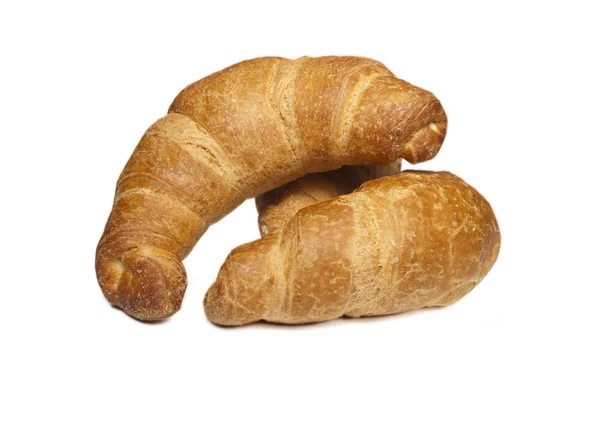 Cornetto Croissant Geïsoleerd Wit — Stockfoto