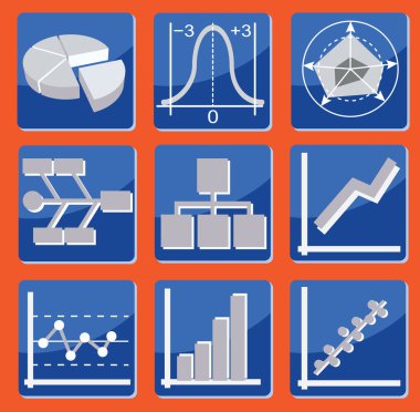 Charts and graphs clipart