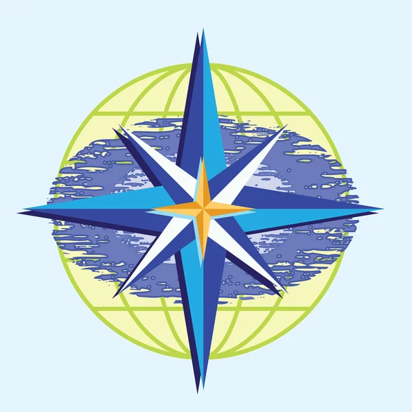 Kompas hvězda — Stockový vektor