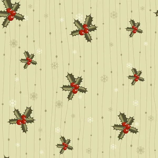圣诞无缝模式与圣洁 — 图库矢量图片