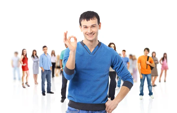 Bonito retrato jovem — Fotografia de Stock