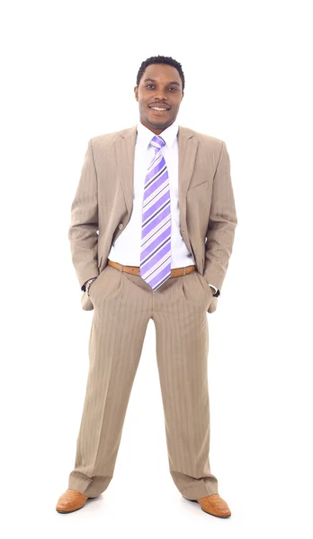Nahaufnahme Porträt eines erfolgreichen afrikanisch-amerikanischen Geschäftsmanns — Stockfoto