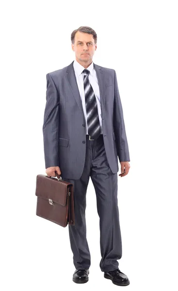 Full-length Portret van stijlvolle zakenman — Stockfoto