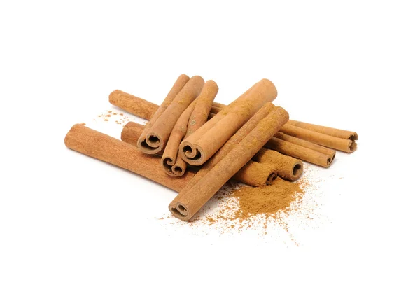 Cinnamon Sticks and Ground Cinnamon — Stock Photo, Image