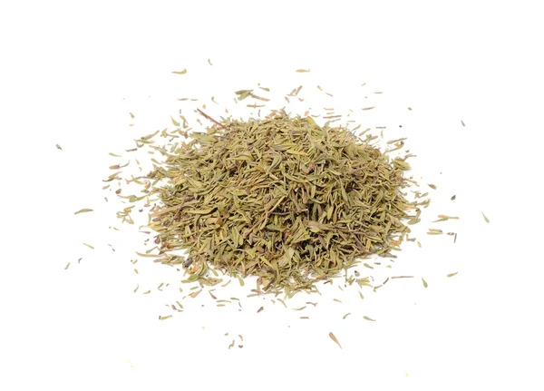 Dried Thyme Isolated on White Background — Stock Photo, Image