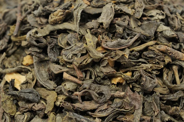 Zbliżenie luźne zielonej herbaty — Zdjęcie stockowe