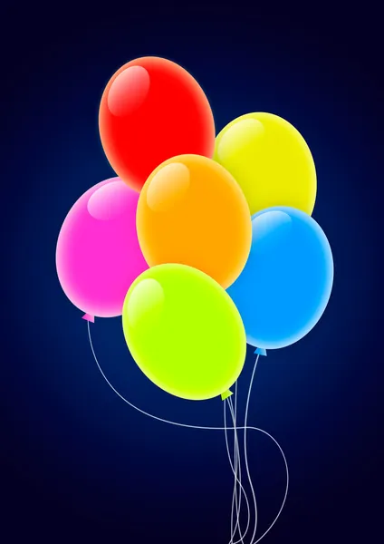 Mångfärgade parti ballonger — Stockfoto