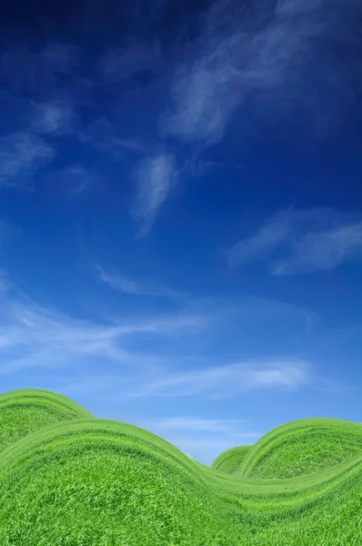 Vackra gröna kullar — Stockfoto