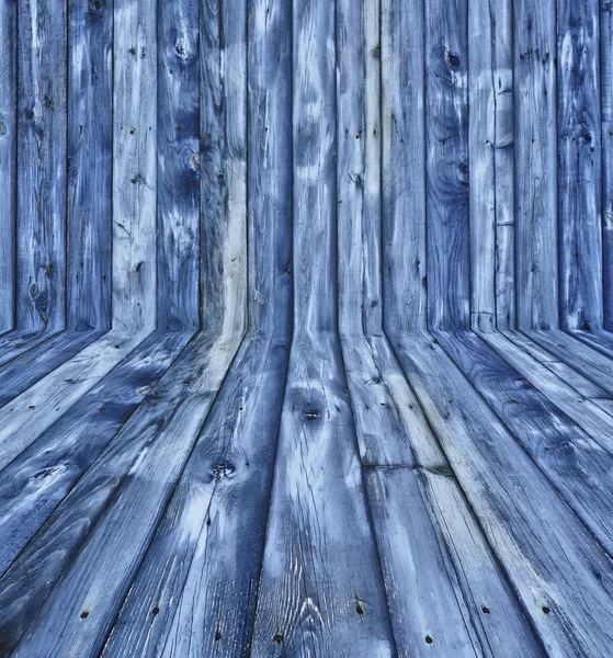 蓝色木背景 — 图库照片