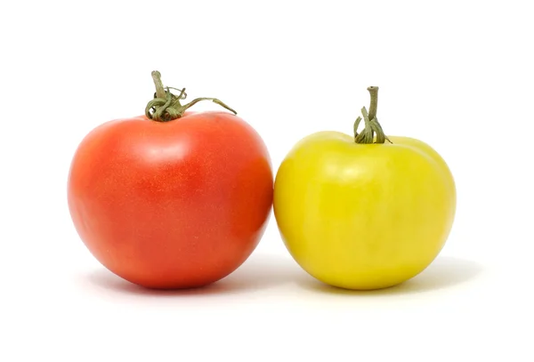 Tomates vermelhos e verdes — Fotografia de Stock