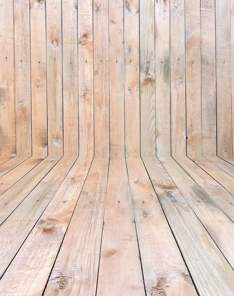 Quarto de madeira vazio — Fotografia de Stock