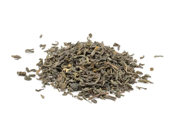 Stos luźnych zielonej herbaty — Zdjęcie stockowe