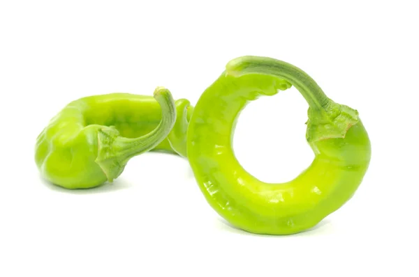 Green Hot Chili Peppers — Stock Photo, Image