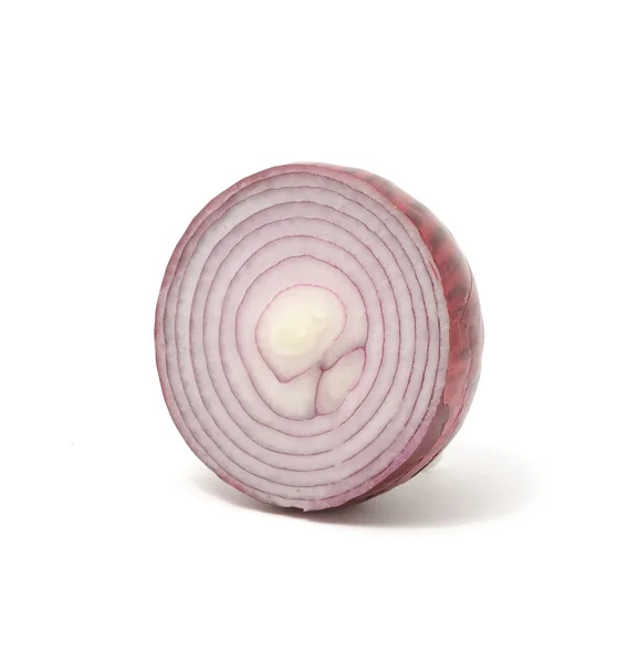 Half Red Onion Isolated White Background — Stock Photo, Image