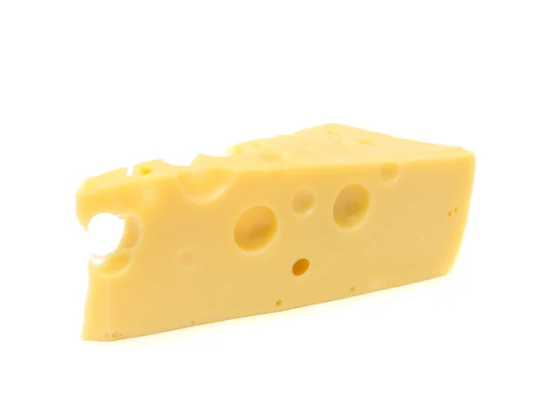 Stuk van Zwitserse kaas — Stockfoto