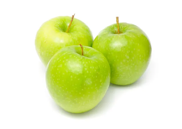 Gröna granny smith-äpplen — Stockfoto