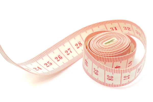 Tailor Measuring Tape White Background — Stock Photo, Image