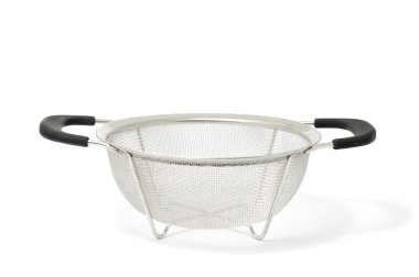 A colander with two handles isolated on a white background clipart