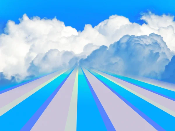 Дорога в небо — стоковое фото