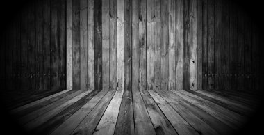 Dark Wooden Room clipart