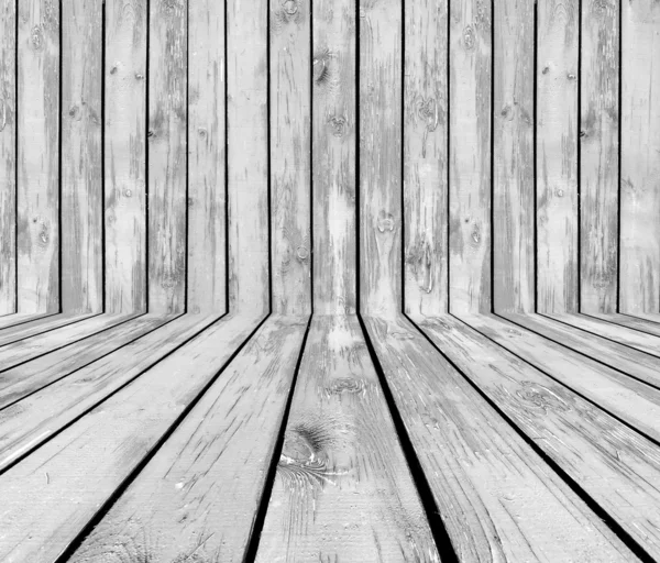 Szary drewniany pokój — Zdjęcie stockowe