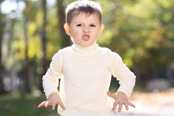 Retrato de primer plano de un niño hermoso —  Fotos de Stock