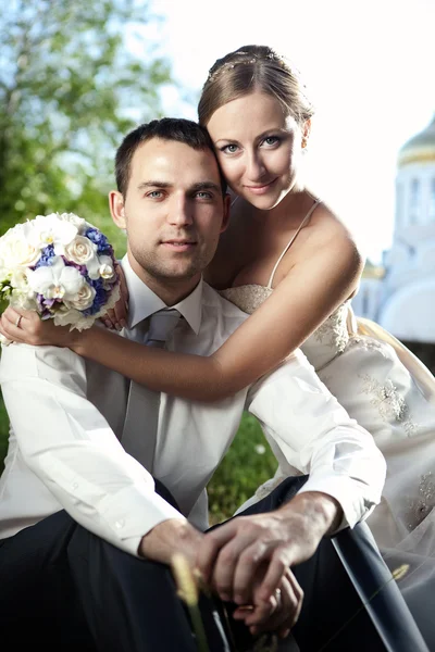 Hochzeitsfoto der Braut — Stockfoto