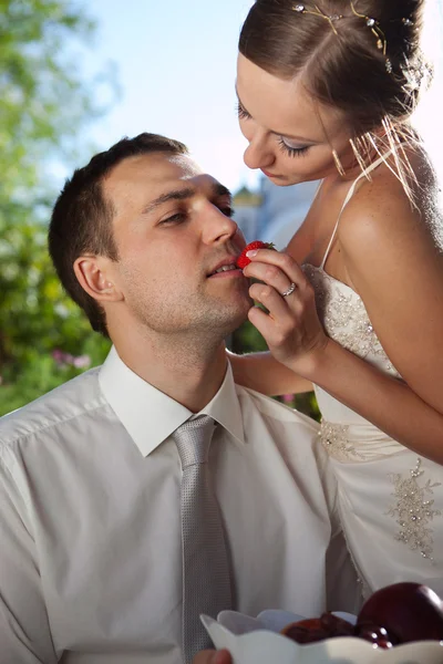 Svatební snímek nevěsty — Stock fotografie