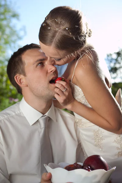 stock image Bride and groom