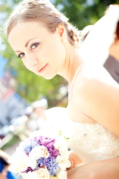 Bruiloft shot van de bruid — Stockfoto