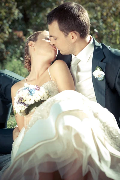 Bruiloft shot van de bruid — Stockfoto