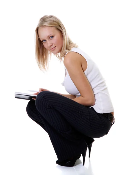Full length portrait of a student — Stock Photo, Image