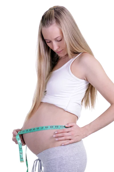 Těhotná žena - těhotné břicho — Stock fotografie