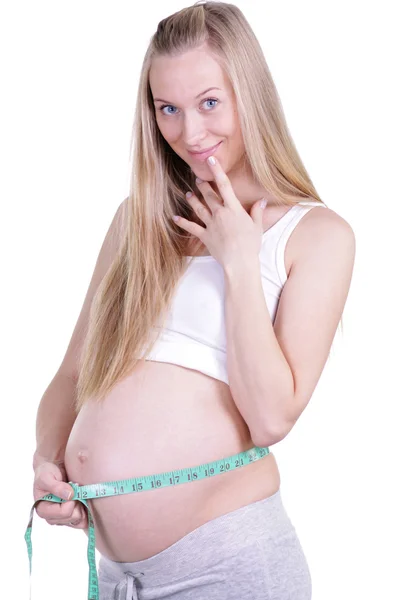 Donna incinta - Pancia incinta — Foto Stock