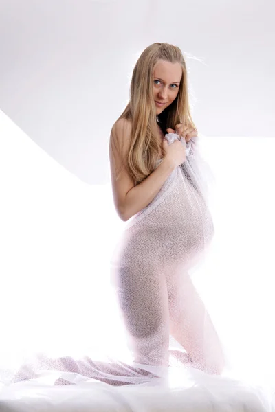 Беременная женщина - Беременный живот — стоковое фото