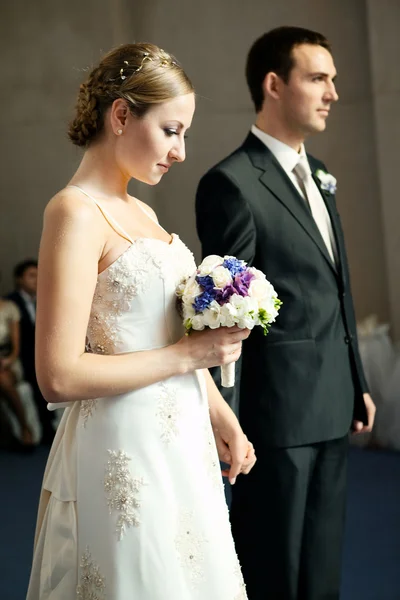 新娘婚纱照 图库图片