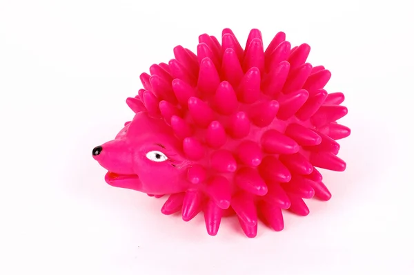Rose Hedgehog Toy White Background — Stock Photo, Image