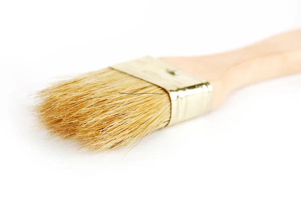Wooden Brush White Background — Stock Photo, Image