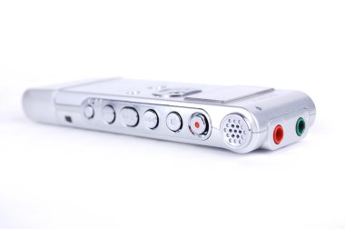 Digital dictaphone on a white background clipart